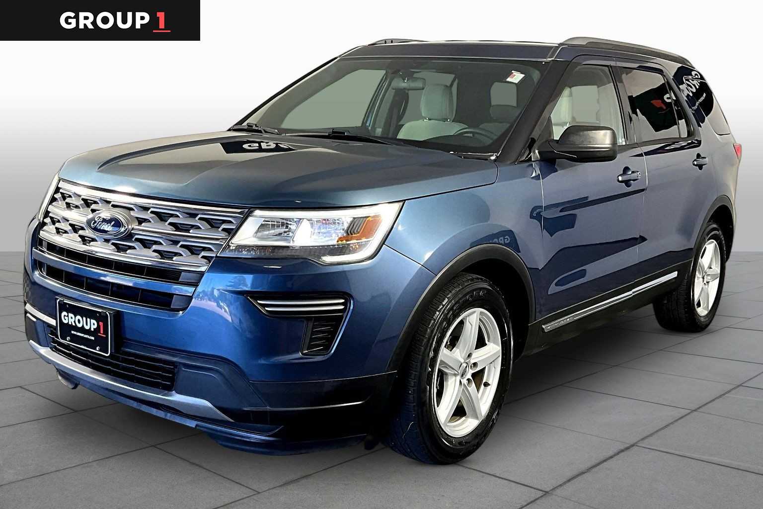 Blue 2018 Ford Explorer XLT SUV / Crossover Front-Wheel Drive 6-Speed Automatic