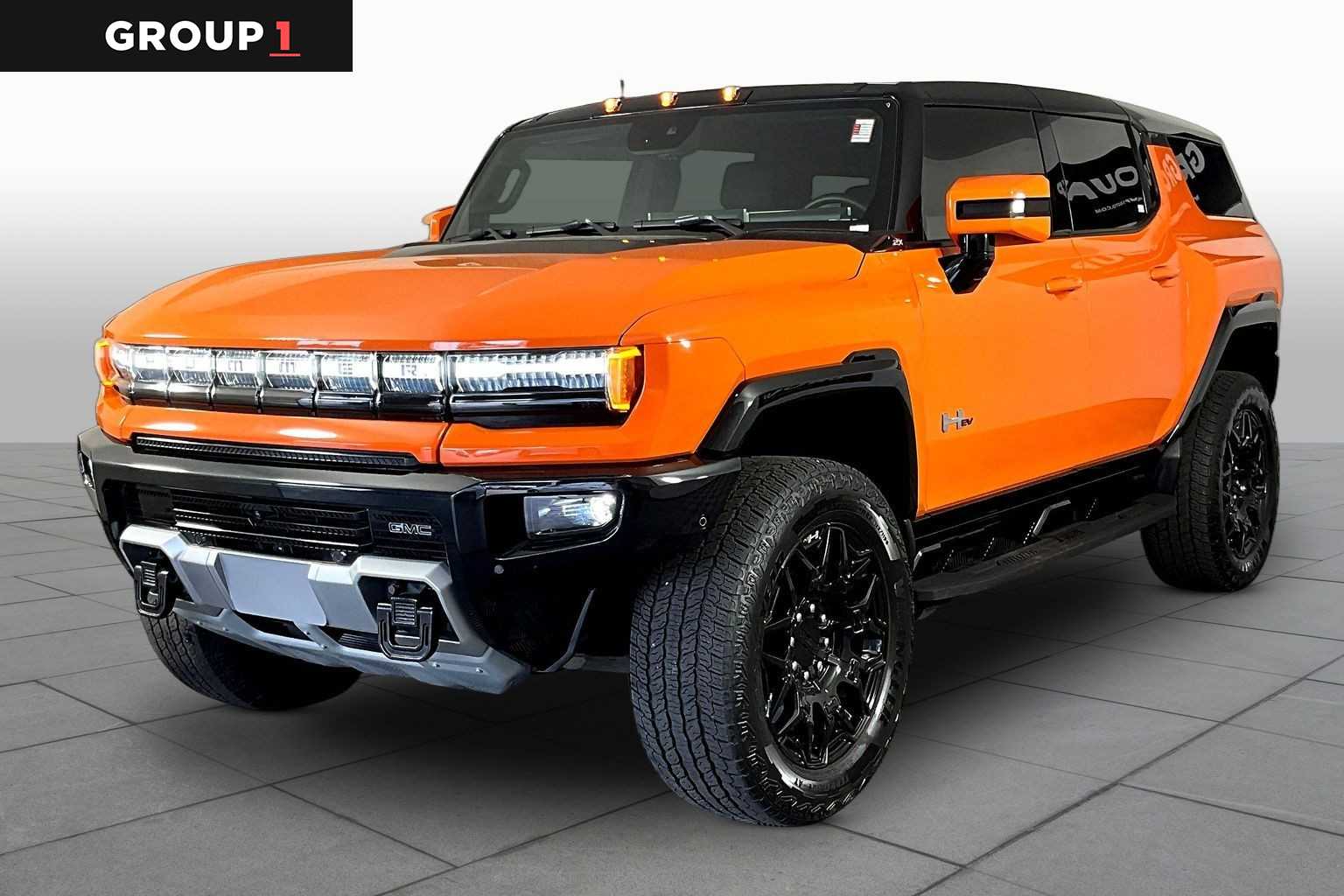 Afterburner Tintcoat (Orange) 2024 GMC Hummer EV SUV 2X AWD SUV / Crossover All-Wheel Drive 1-Speed Automatic