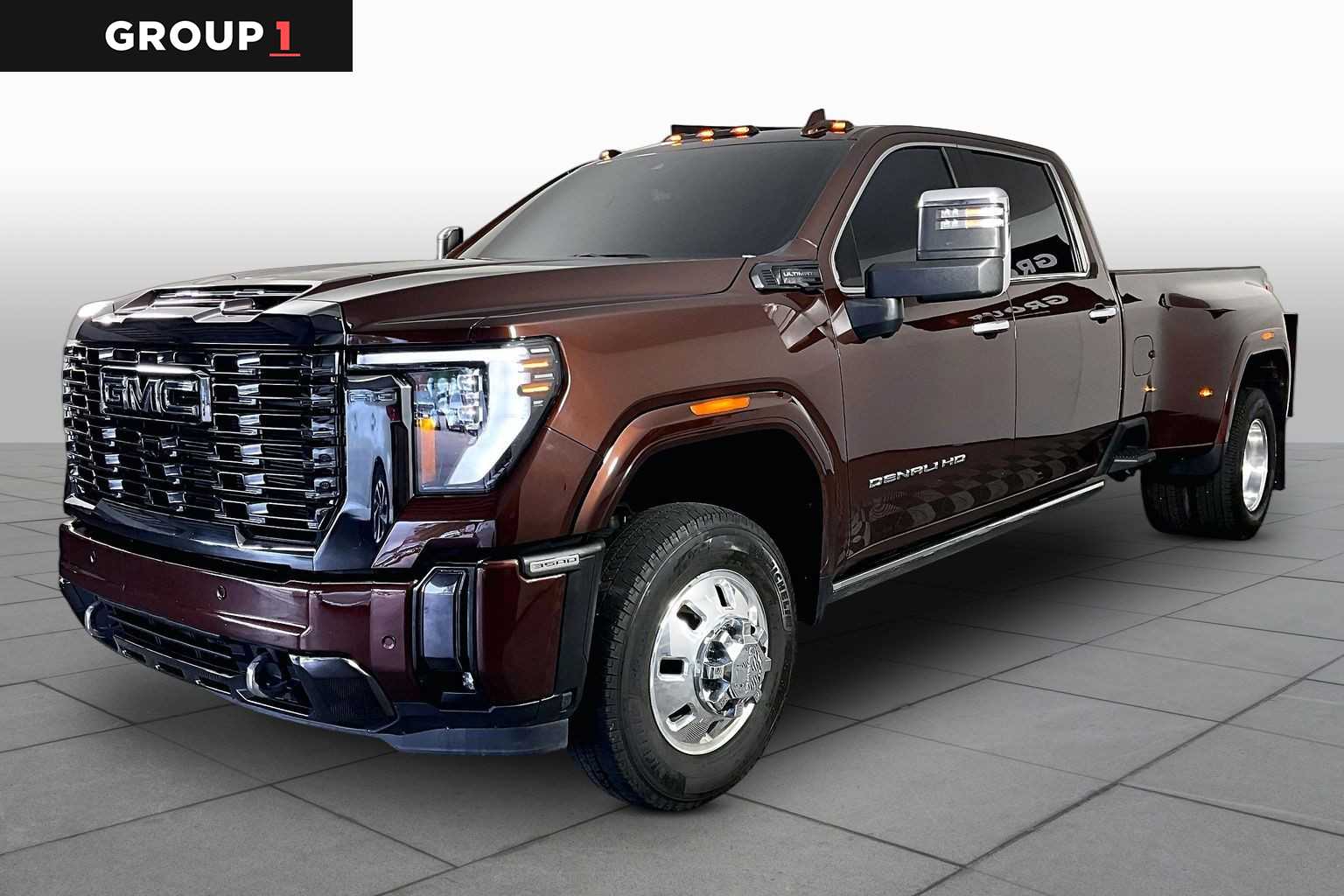 Redwood Metallic 2024 GMC Sierra 3500HD Denali Ultimate Crew Cab 4WD Pickup Truck Four-Wheel Drive Automatic