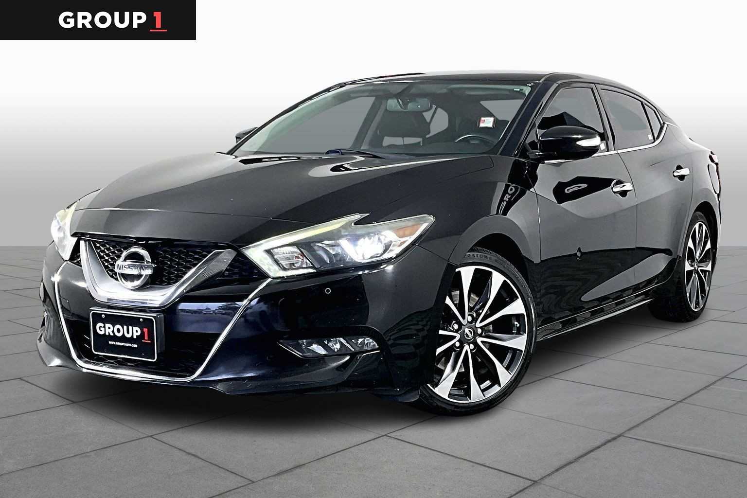 Super Black 2016 Nissan Maxima SR Sedan Front-Wheel Drive Continuously Variable Transmission