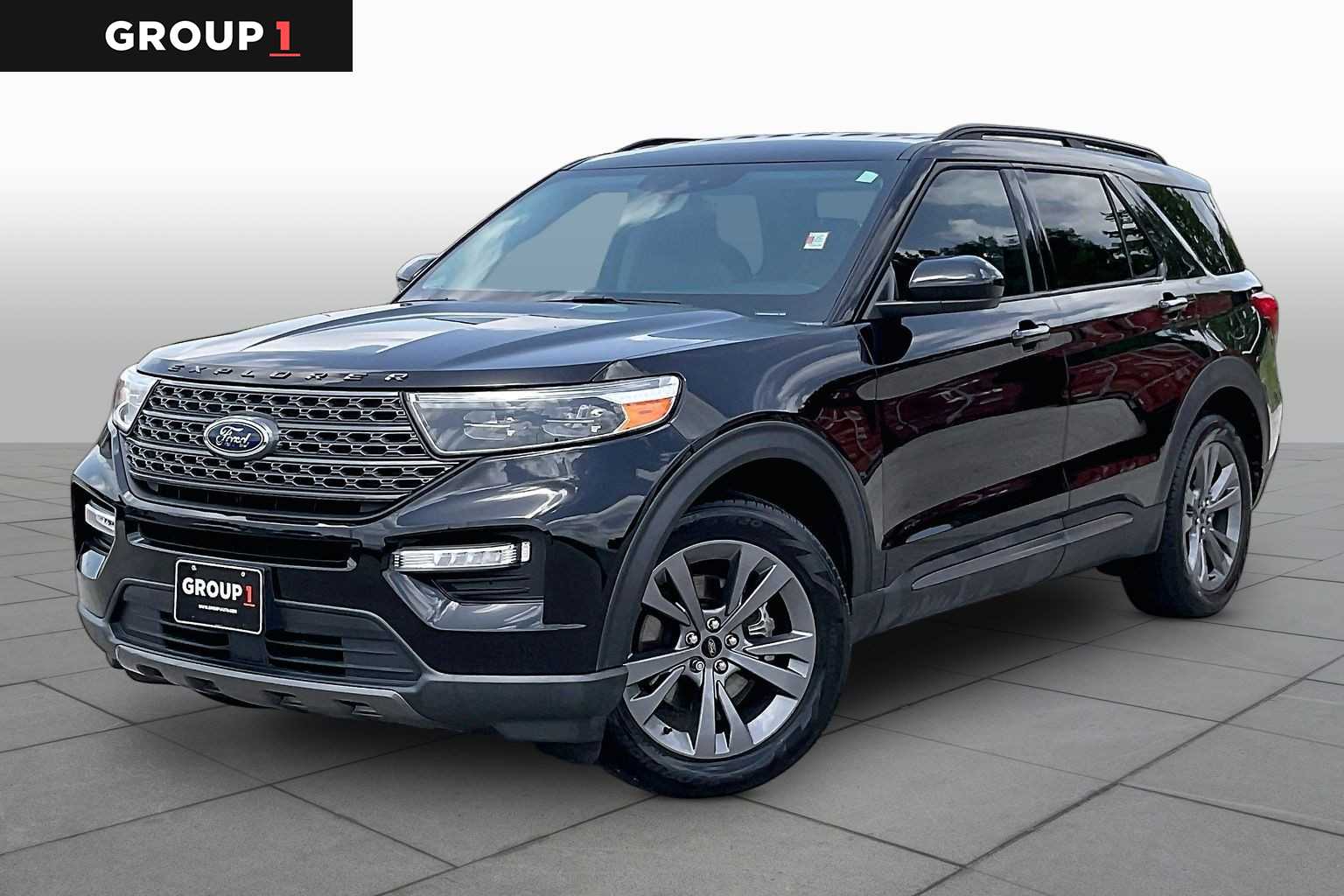 2023 Ford Explorer XLT Agate Black Metallic at Group 1 GMC Buick South