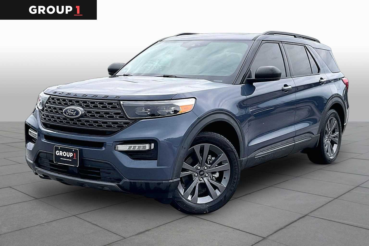 2021 Ford Explorer XLT Infinite Blue Metallic Tinted Clearcoat at AutoNation USA Katy
