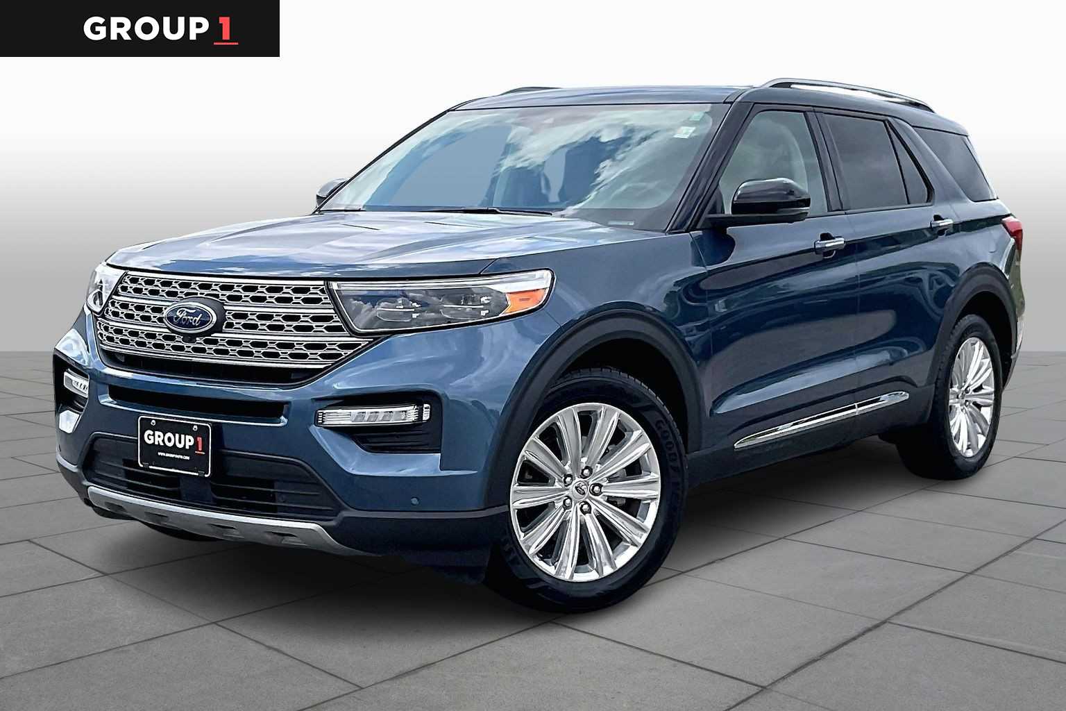 Blue 2020 Ford Explorer Limited RWD SUV / Crossover Rear-Wheel Drive Automatic