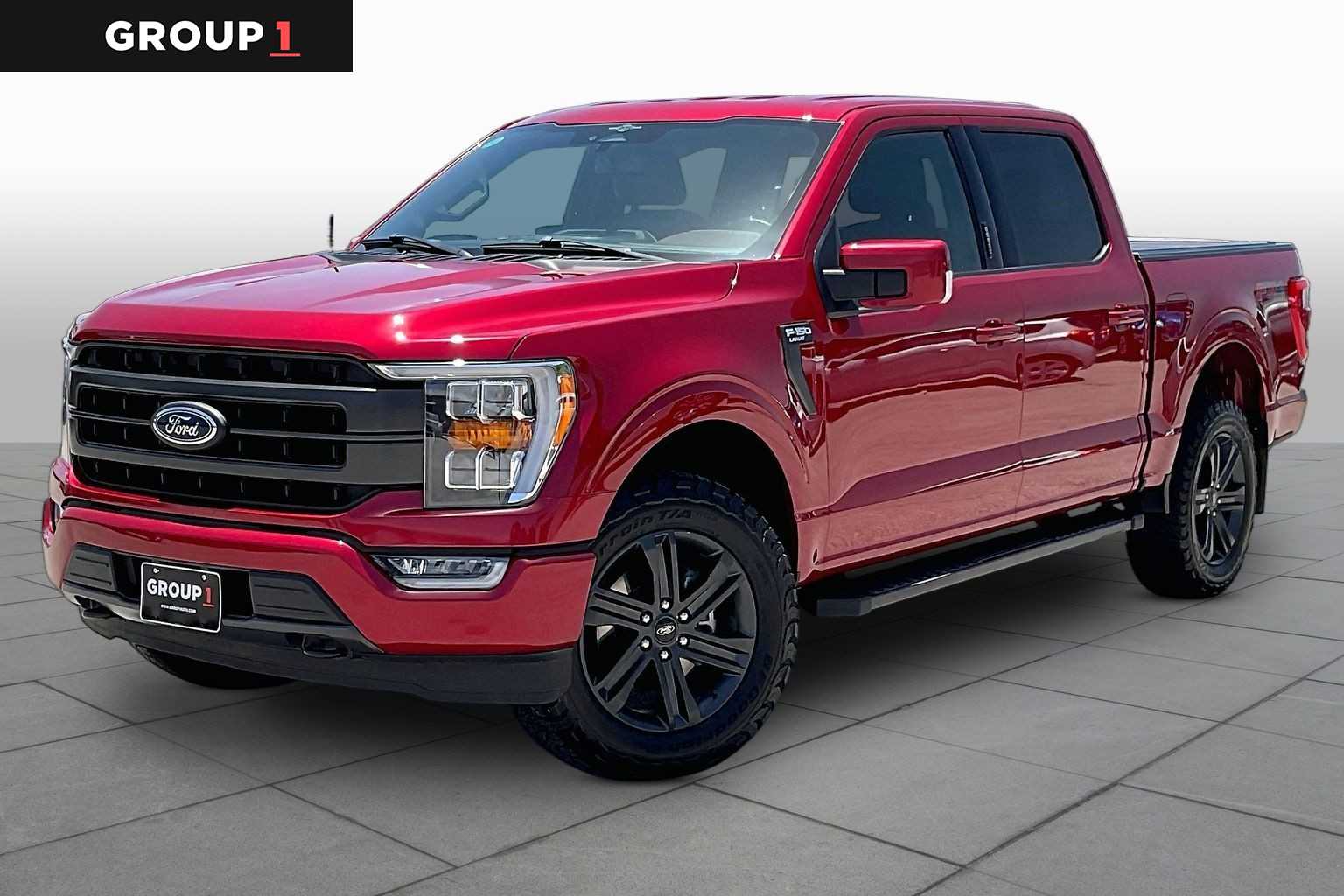 2023 Ford F-150 LARIAT Rapid Red Metallic Tinted Clearcoat at Tomball Ford