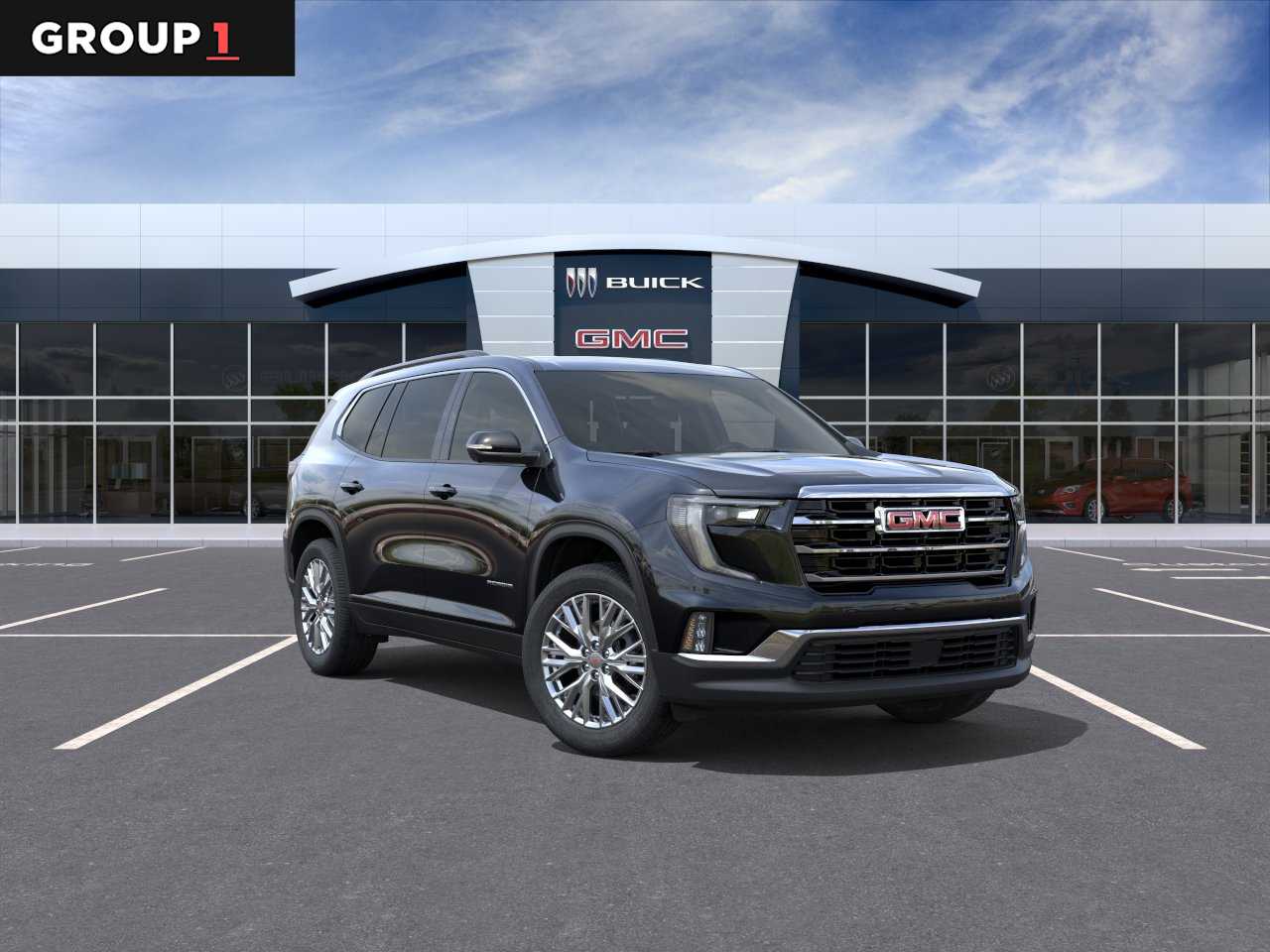 2026 GMC Acadia FWD Elevation Ebony Twilight Metallic at Texan GMC Buick