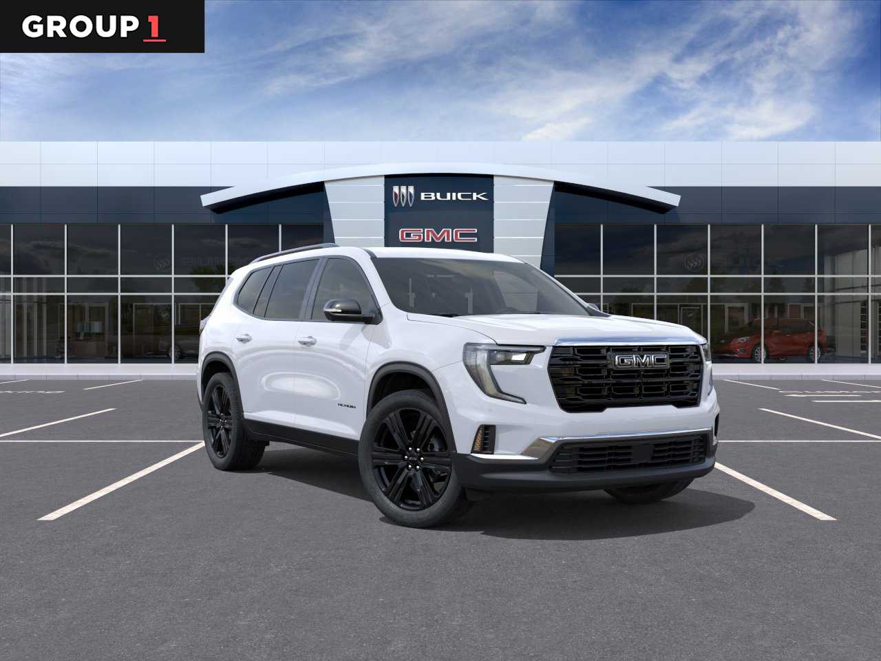 2026 GMC Acadia FWD Elevation Glacier White Tricoat at Texan GMC Buick