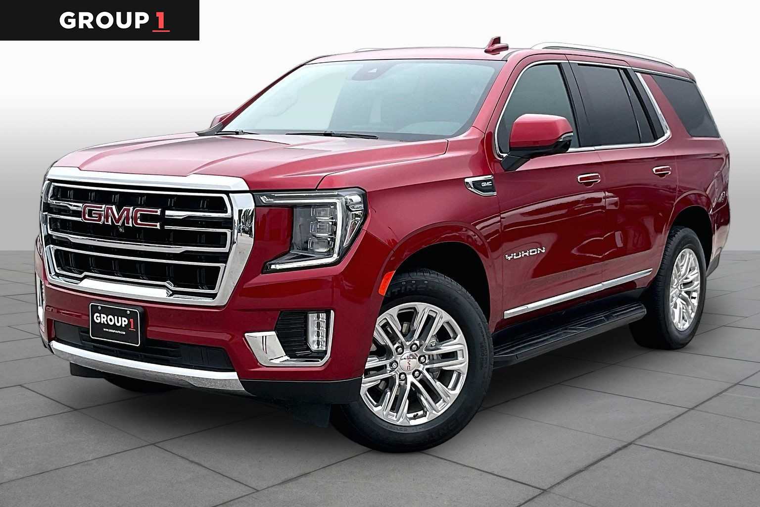 2024 GMC Yukon SLT Volcanic Red Tintcoat at Group 1 GMC Buick South