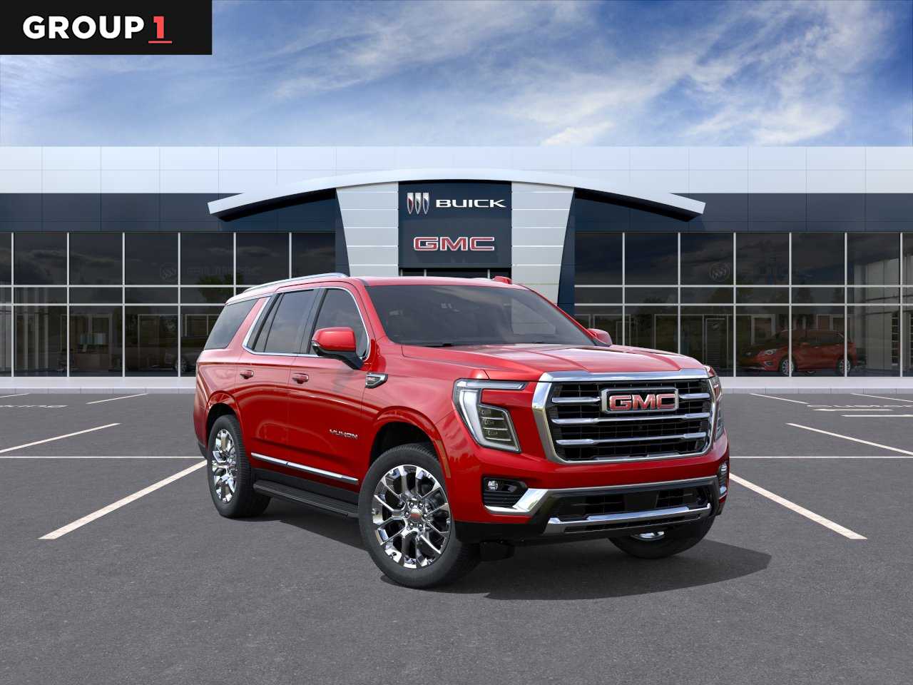 2026 GMC Yukon Elevation Volcanic Red Tintcoat at Group 1 GMC Buick South