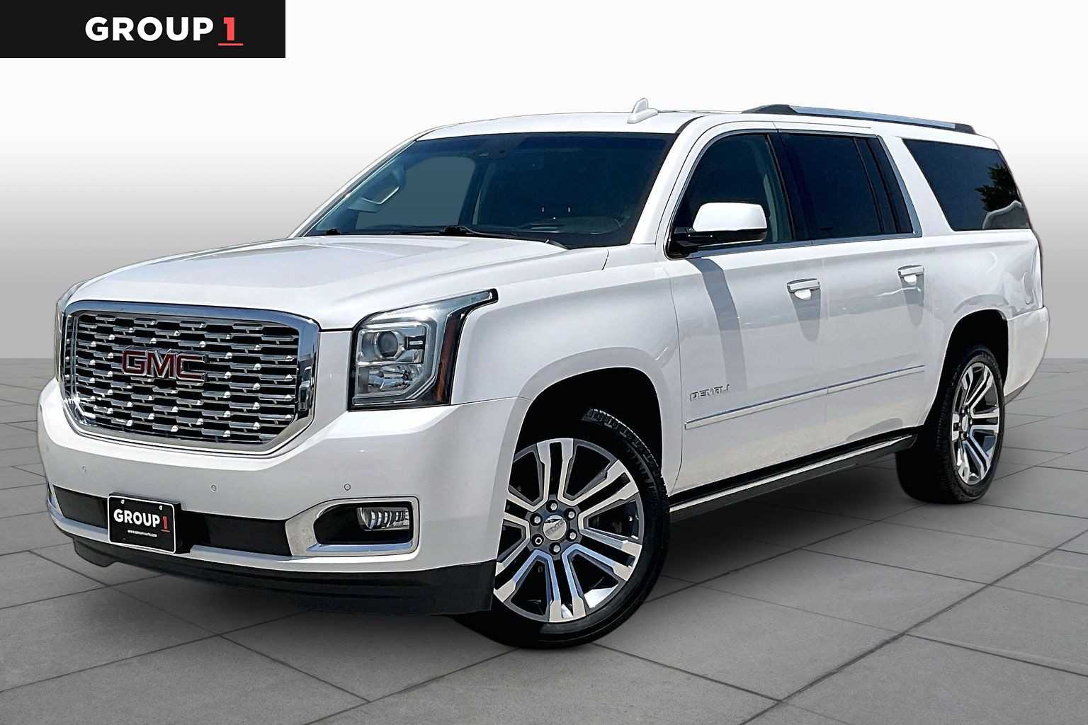 2019 GMC Yukon XL Denali Denali White Frost Tricoat at Texan GMC Buick