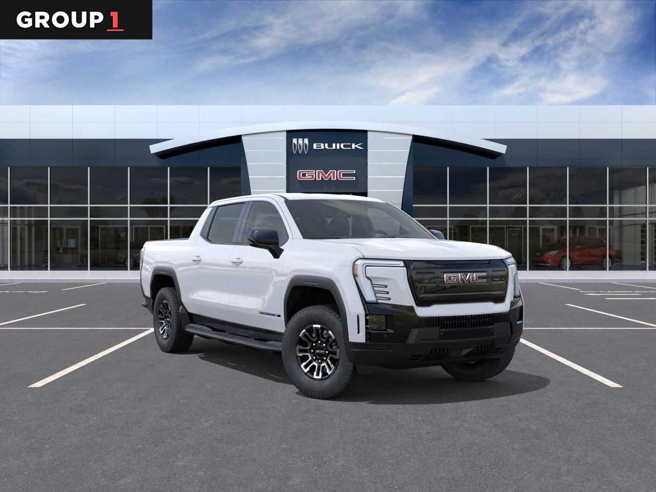 2026 GMC Sierra EV Standard Range Elevation Summit White at Group 1 GMC Buick South