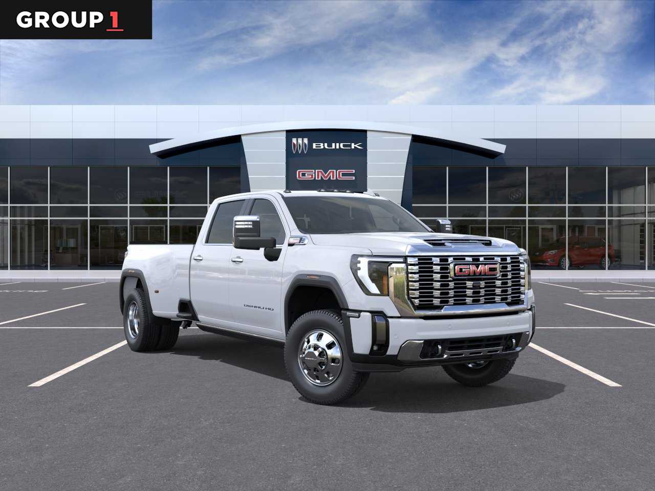 2026 GMC Sierra 3500HD Denali Glacier White Tricoat at Texan GMC Buick