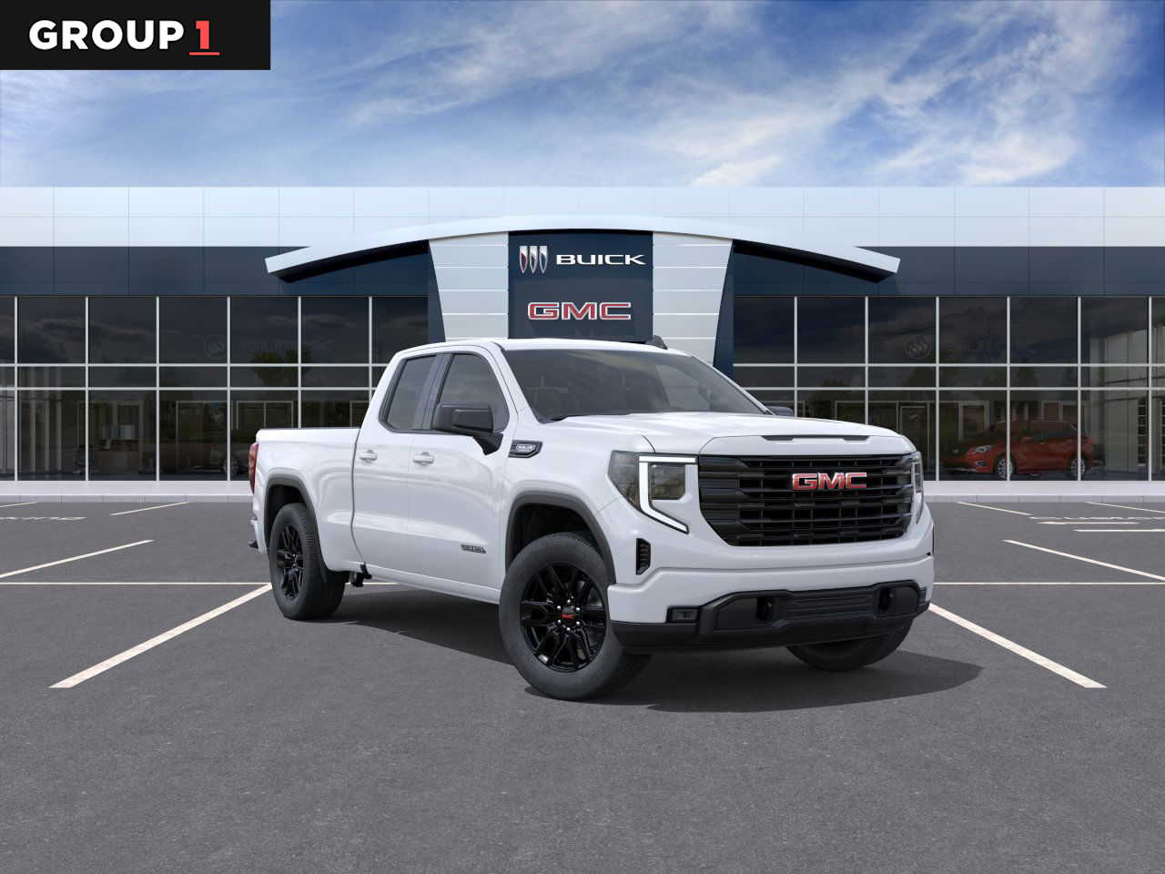 2026 GMC Sierra 1500 Elevation Summit White at Group 1 GMC Buick South