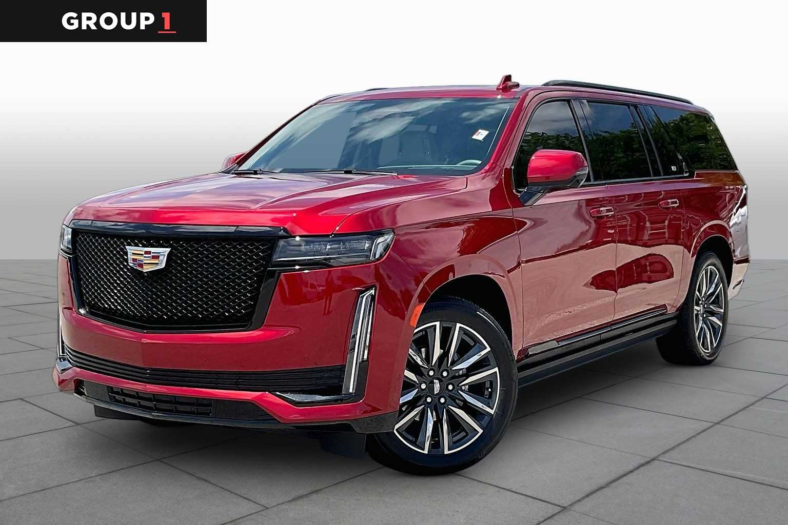 2024 Cadillac Escalade ESV 4WD Sport Platinum Radiant Red Tintcoat at Ron Craft Chevrolet Cadillac