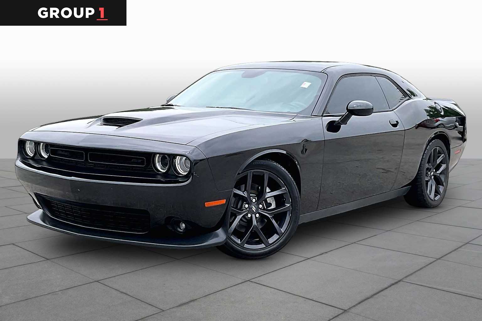 2021 Dodge Challenger GT Pitch Black Clearcoat at Group 1 GMC Buick South