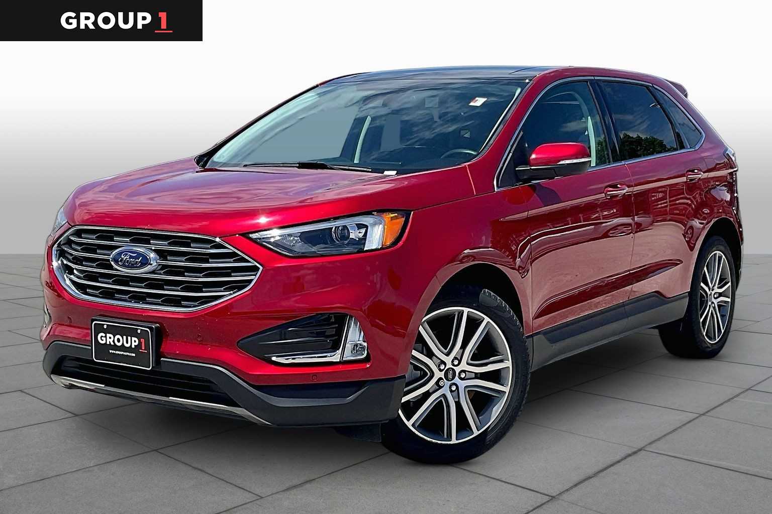 2023 Ford Edge Titanium Rapid Red Metallic Tinted Clearcoat at Turner Chevrolet