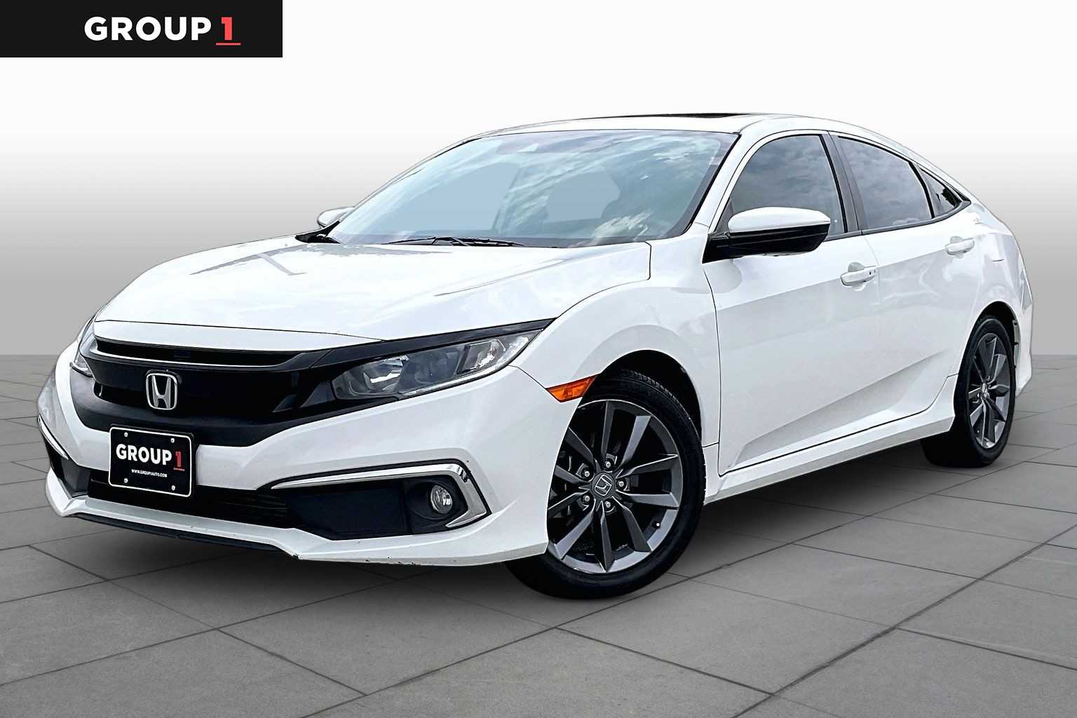 2021 Honda Civic Sedan EX-L Platinum White Pearl at Westside Kia