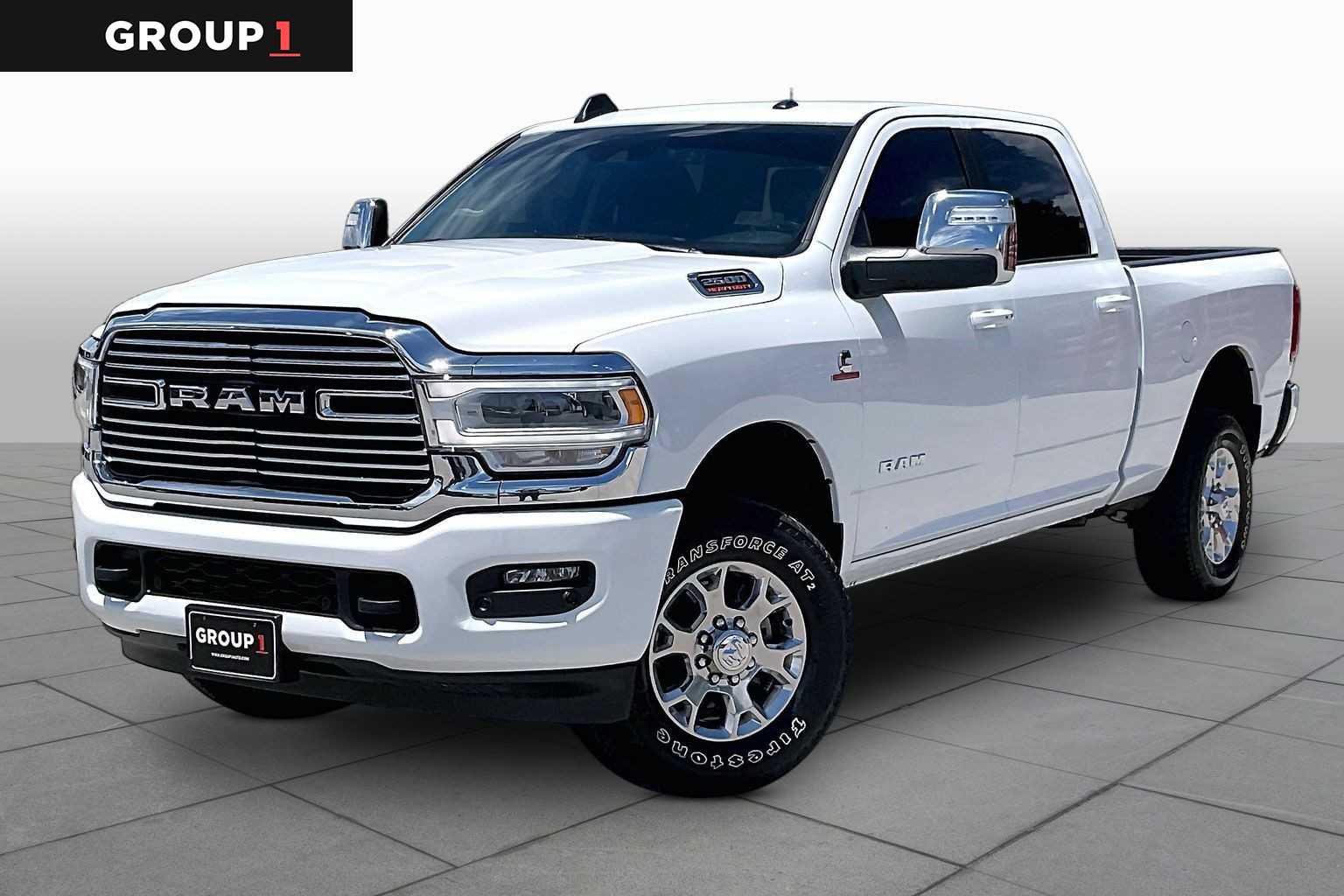 2024 Ram 2500 Laramie Bright White Clearcoat at Tomball Chrysler Dodge Jeep Ram