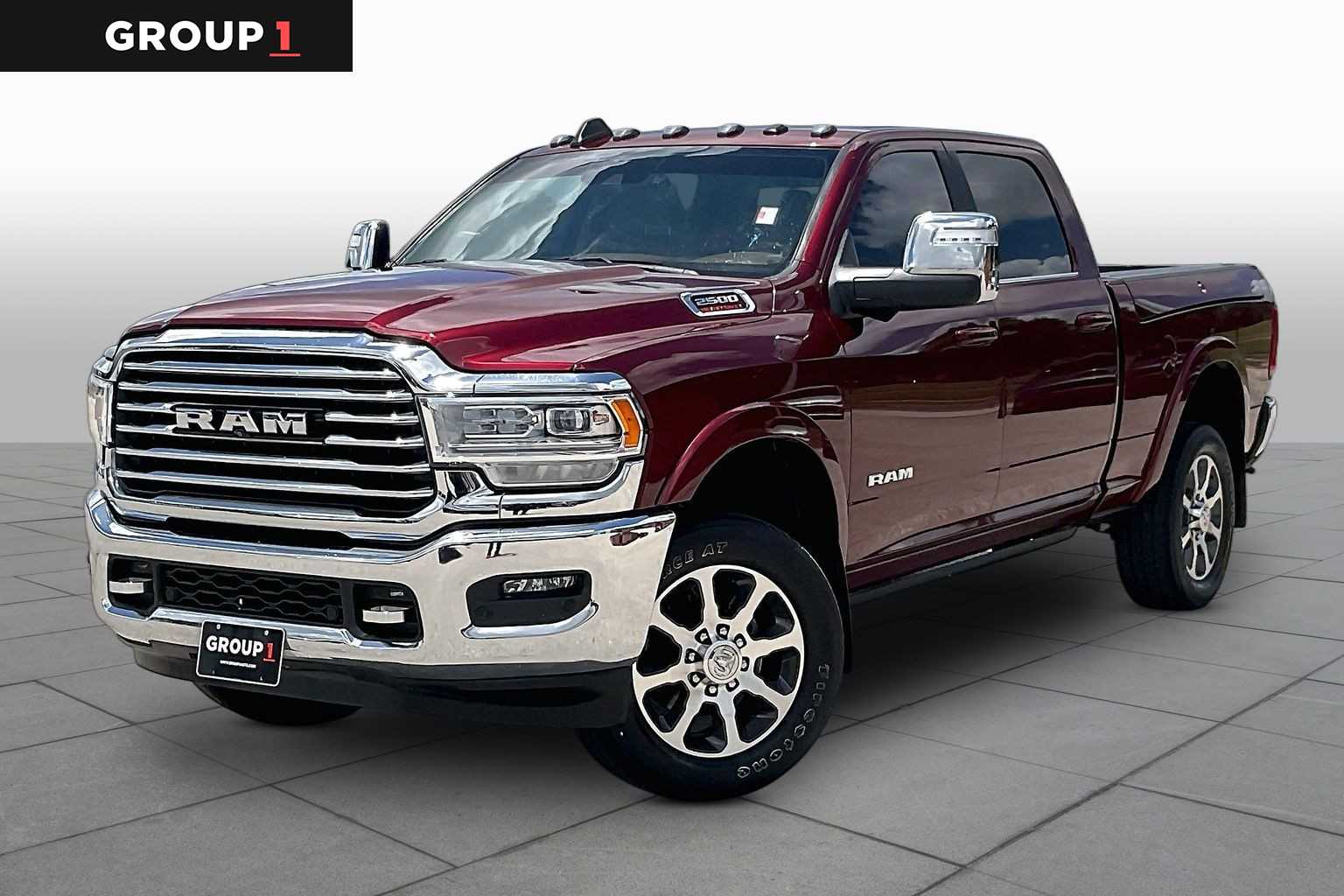 2024 Ram 2500 Longhorn Delmonico Red Pearlcoat at Tomball Chrysler Dodge Jeep Ram