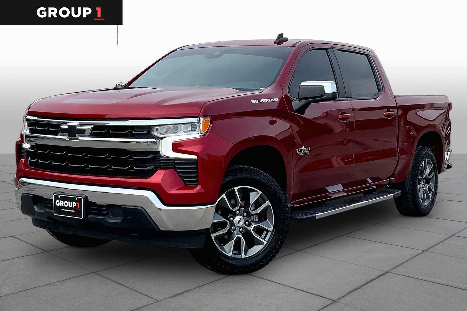 2022 Chevrolet Silverado 1500 LT Cherry Red Tintcoat at Tomball Chrysler Dodge Jeep Ram