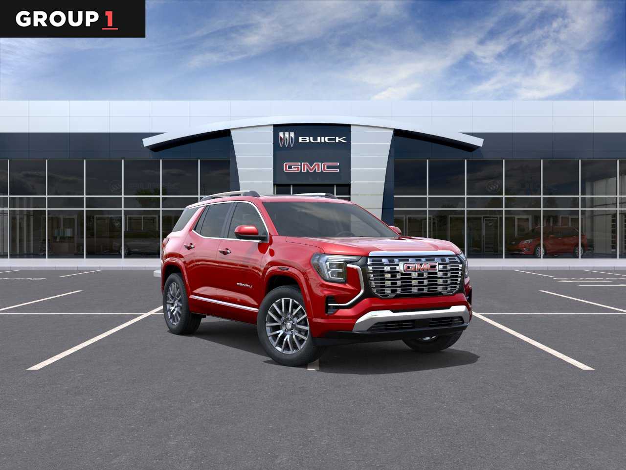2026 GMC Terrain AWD Denali Volcanic Red Tintcoat at Group 1 GMC Buick South