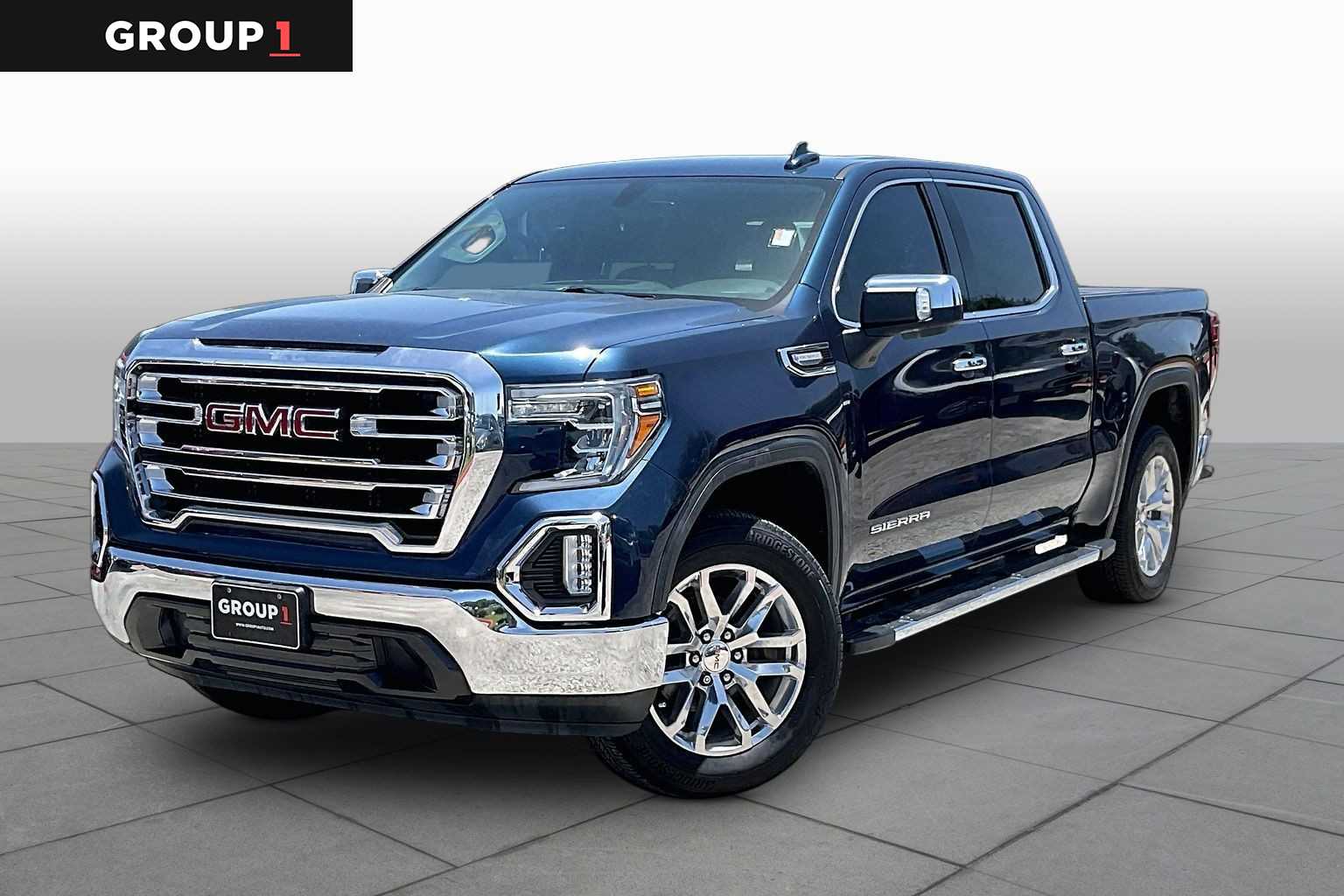 2019 GMC Sierra 1500 SLT Pacific Blue Metallic at Group 1 GMC Buick South