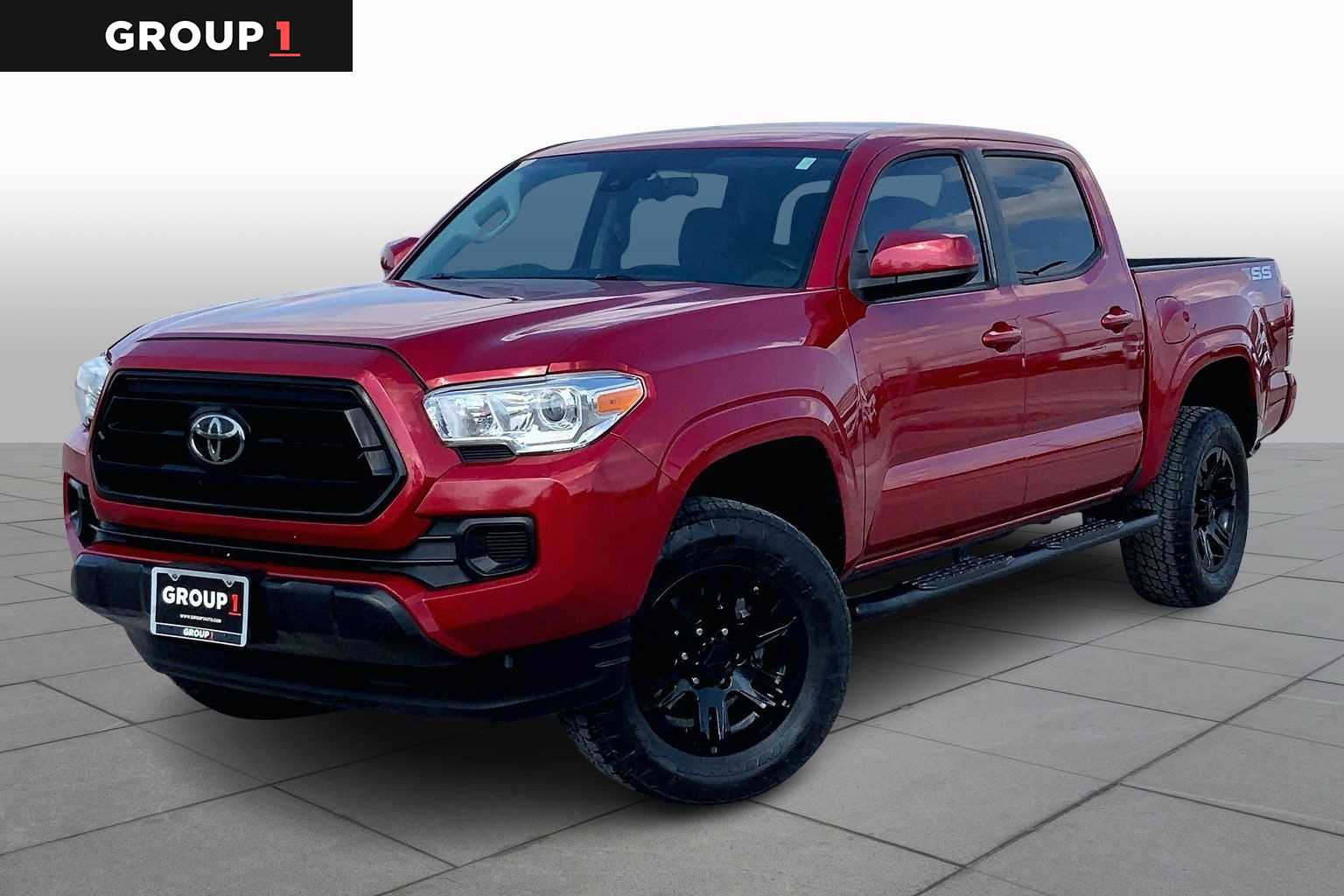 2021 Toyota Tacoma SR Barcelona Red Metallic at Group 1 Toyota Southwest
