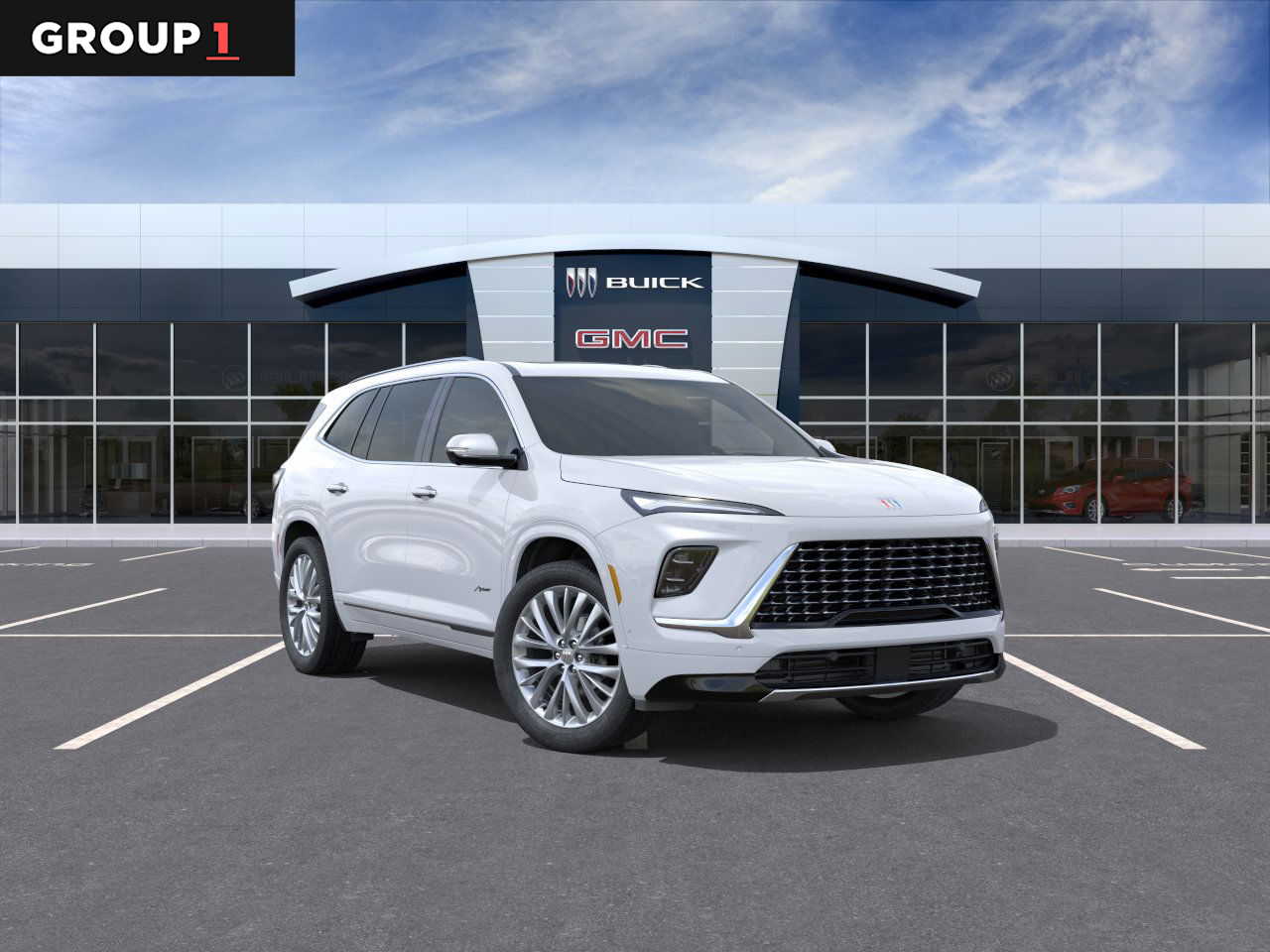 2026 Buick Enclave Avenir Iridescent White Tricoat at Group 1 GMC Buick South