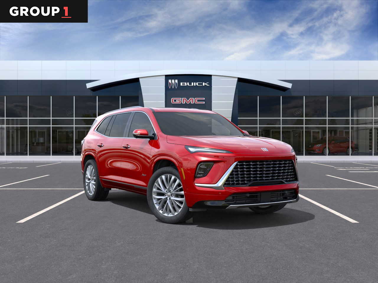 2026 Buick Enclave Avenir Cherry Red Tintcoat at Group 1 GMC Buick South
