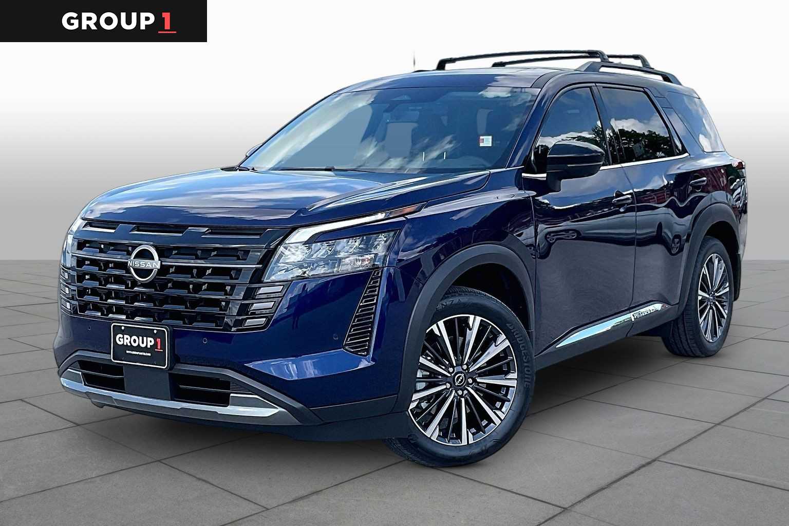 2026 Nissan Pathfinder Platinum Deep Ocean Blue Pearl at Sterling McCall Nissan