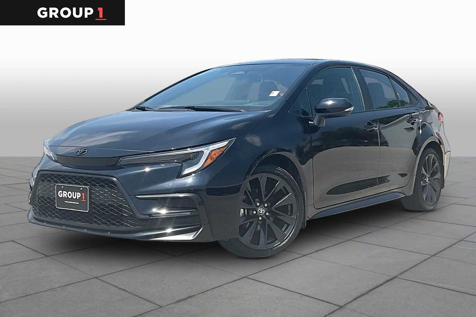2025 Toyota Corolla SE Midnight Black Metallic at Group 1 Toyota Southwest