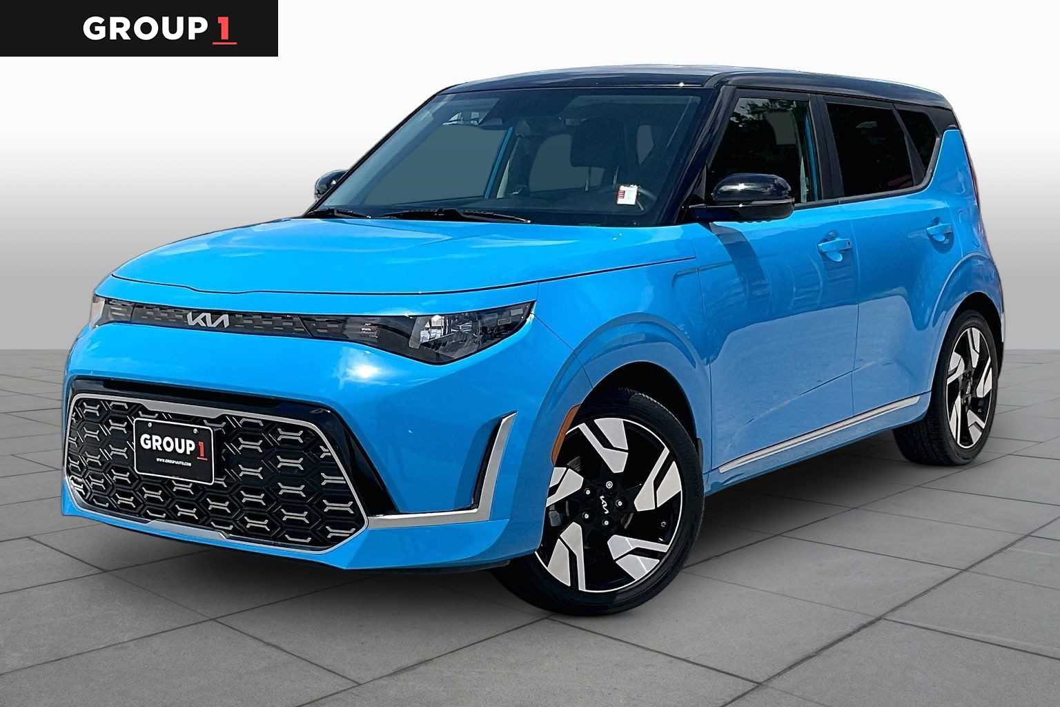 2024 Kia Soul GT-Line Surf Blue w/Black Roof at Sterling McCall Nissan