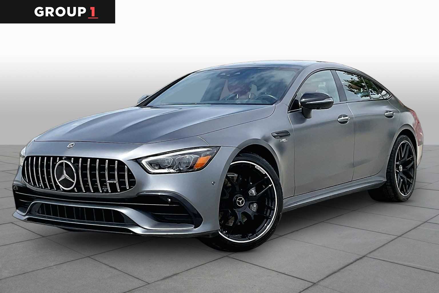 Gray (MANUFAKTUR Selenite Grey Magno) 2022 Mercedes-Benz AMG GT Coupe All-Wheel Drive 9-Speed Automatic
