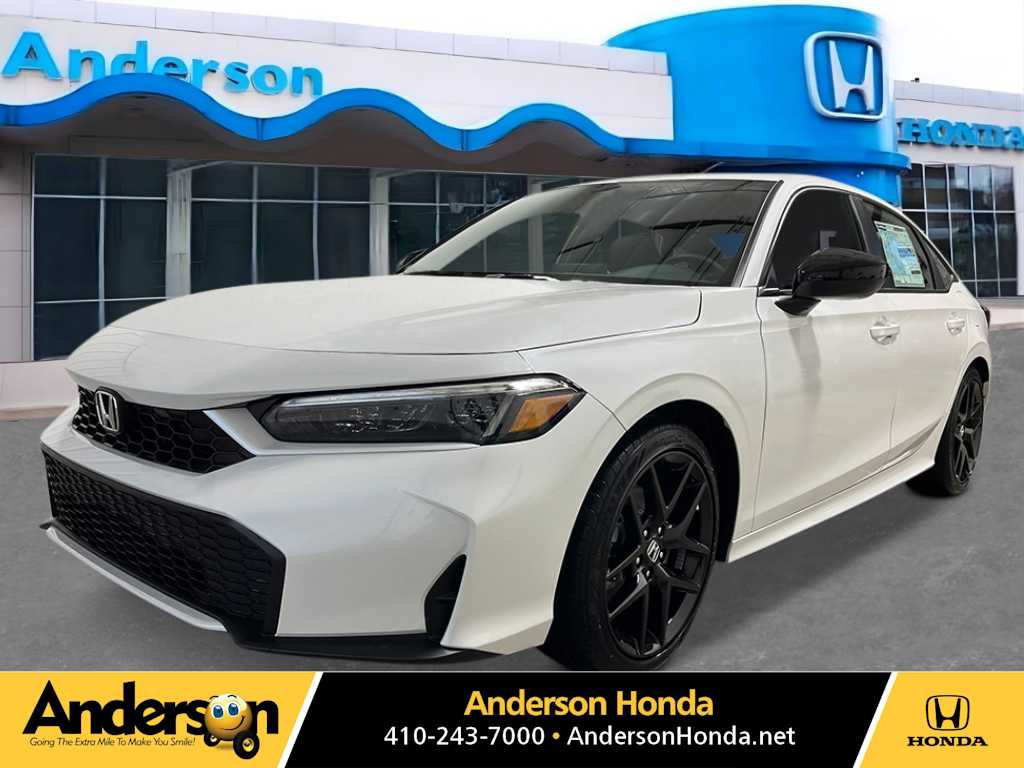 PLATINUM WHITE 2026 Honda Civic Hybrid Sport Sedan FWD Sedan Front-Wheel Drive Continuously Variable Transmission