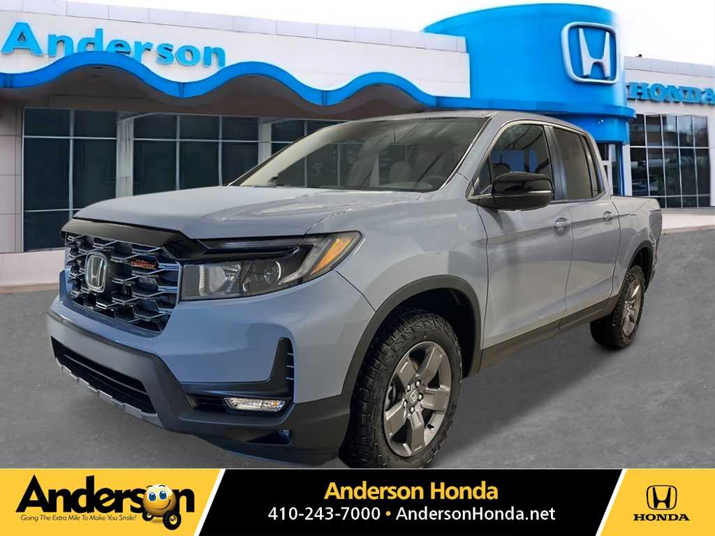 Sonic Gray Pearl 2026 Honda Ridgeline TrailSport AWD Pickup Truck All-Wheel Drive 9-Speed Automatic