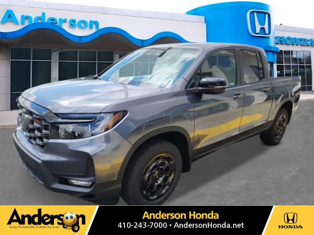 Gray (Modern Steel Metallic) 2026 Honda Ridgeline TrailSport S AWD Pickup Truck All-Wheel Drive 9-Speed Automatic
