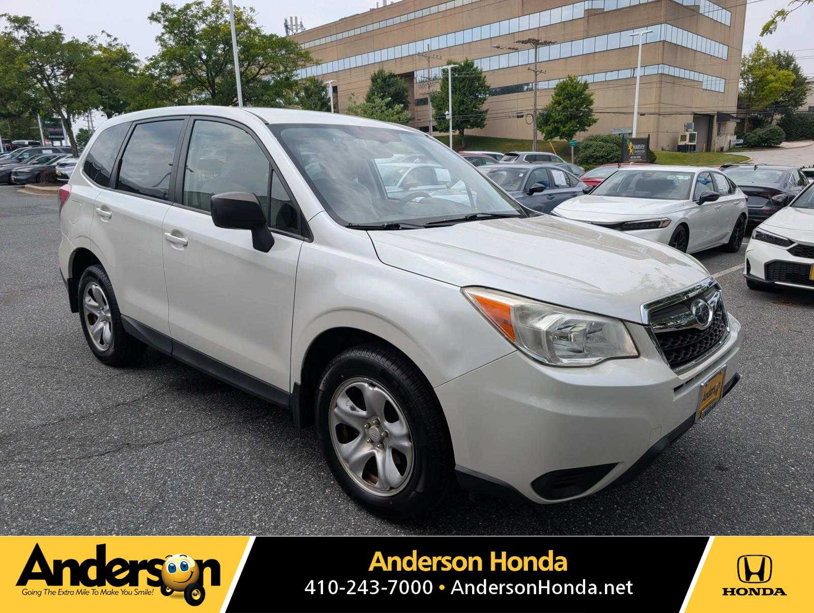 Satin White Pearl 2014 Subaru Forester SUV / Crossover All-Wheel Drive Continuously Variable Transmission