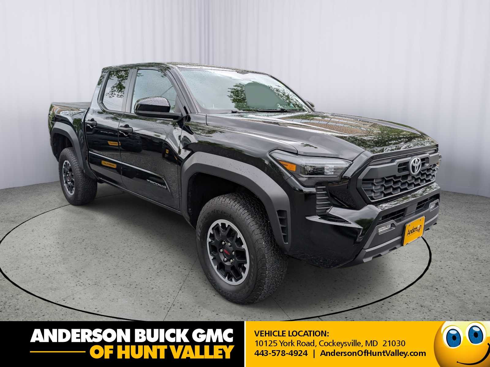 Black 2024 Toyota Tacoma TRD Off-Road Double Cab 4WD Pickup Truck Four-Wheel Drive Automatic