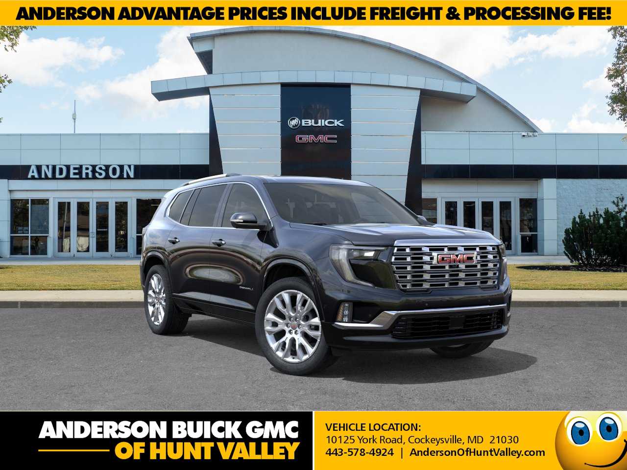 Black (Ebony Twilight Metallic) 2026 GMC Acadia SUV / Crossover Four-Wheel Drive 8-Speed Automatic