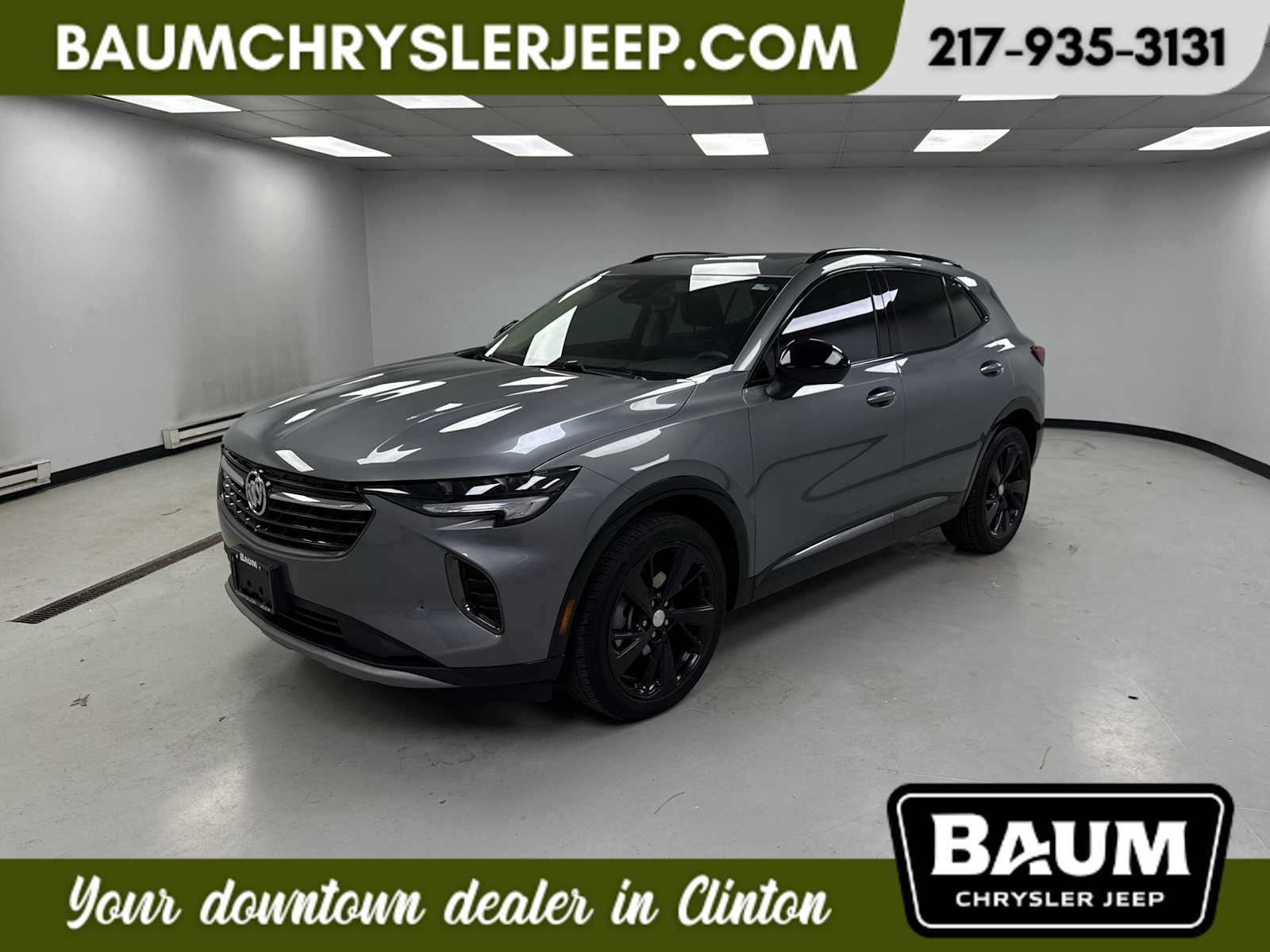 Gray (Satin Steel Metallic) 2021 Buick Envision Essence FWD SUV / Crossover Front-Wheel Drive 9-Speed Automatic