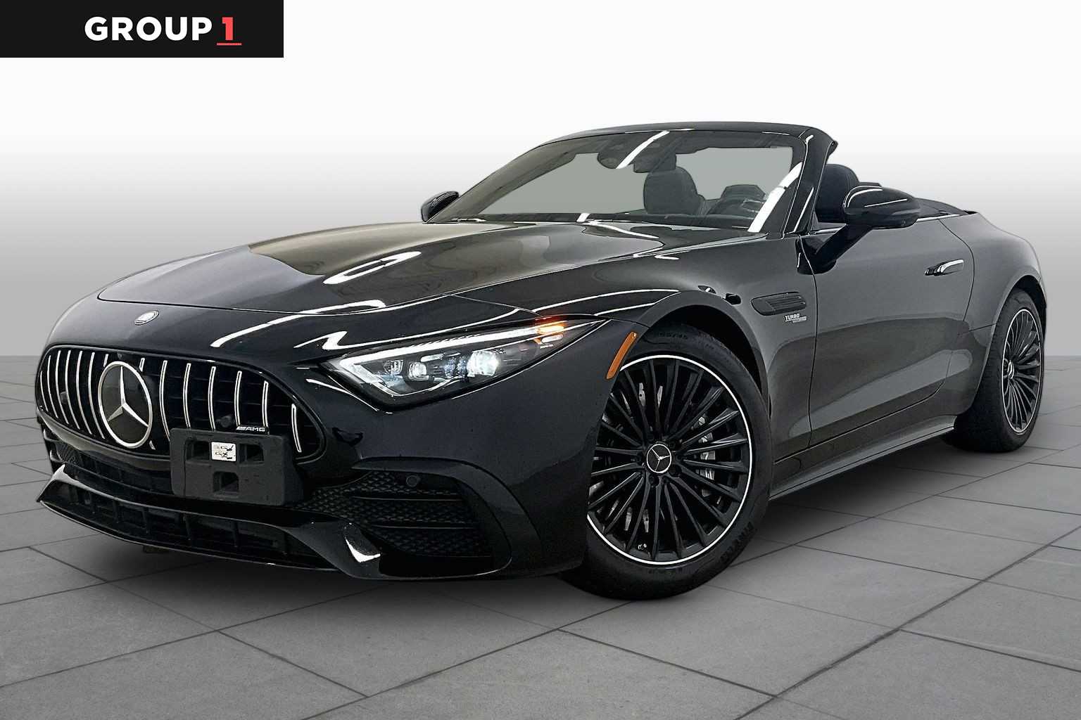 Obsidian Black Metallic 2025 Mercedes-Benz SL-Class Convertible Rear-Wheel Drive 9-Speed Automatic
