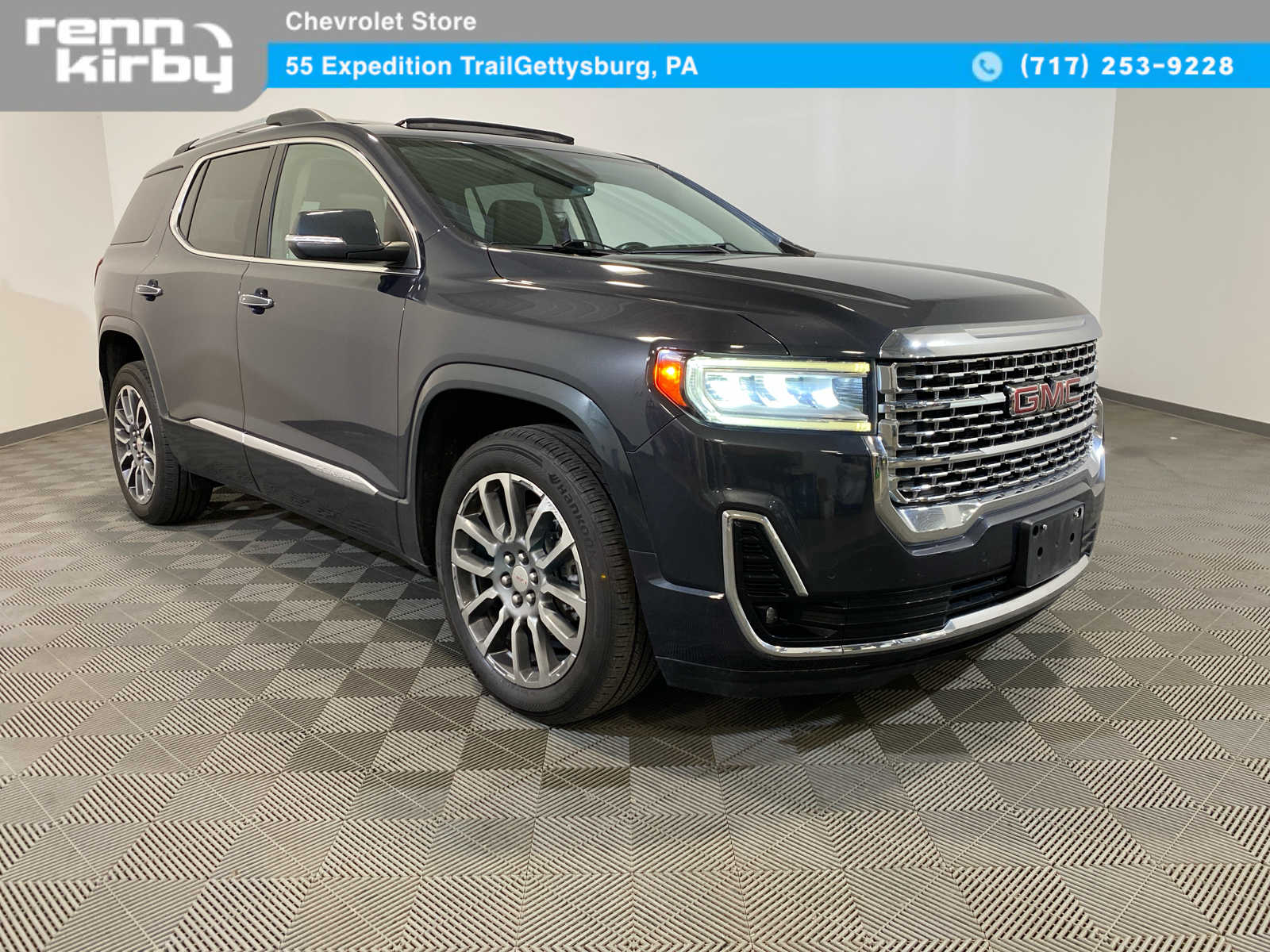 Hunter Metallic 2021 GMC Acadia Denali AWD SUV / Crossover Four-Wheel Drive 9-Speed Automatic