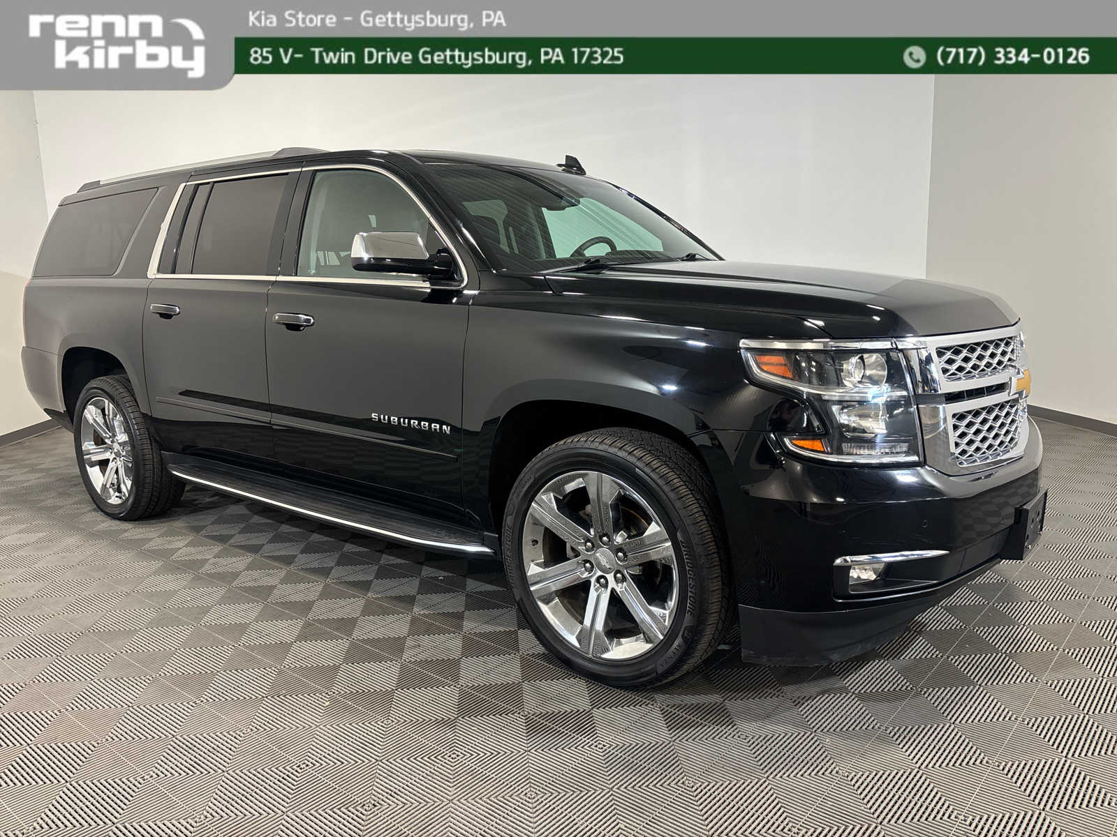 Black 2017 Chevrolet Suburban 1500 Premier 4WD SUV / Crossover Four-Wheel Drive 6-Speed Automatic