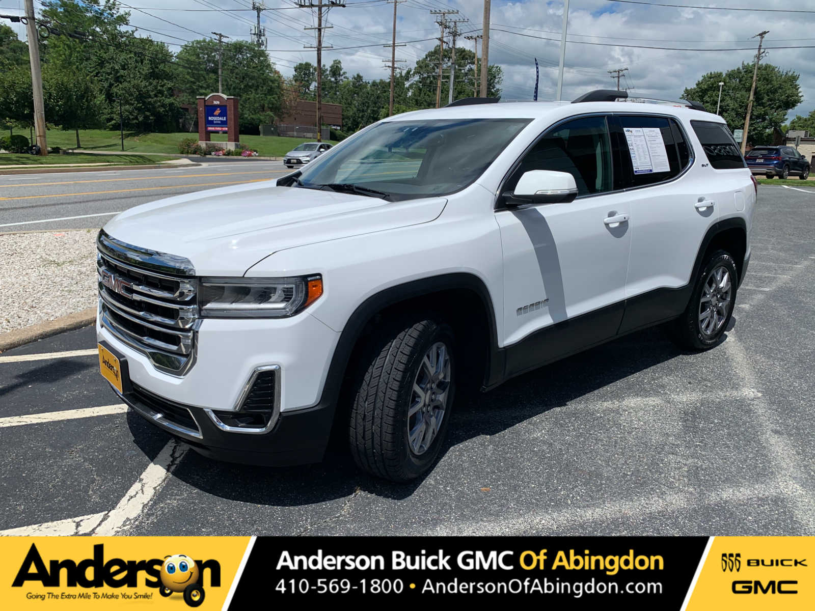 Summit White 2020 GMC Acadia SUV / Crossover Front-Wheel Drive 9-Speed Automatic