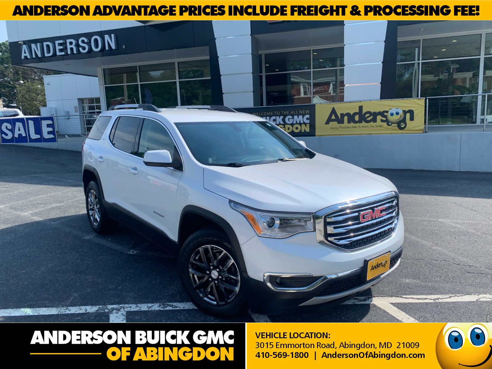 White Frost Tricoat 2017 GMC Acadia SUV / Crossover Front-Wheel Drive 6-Speed Automatic