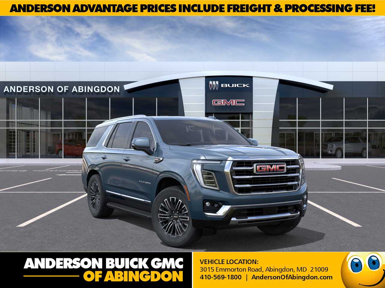 Downpour Metallic 2026 GMC Yukon SUV / Crossover Four-Wheel Drive Automatic