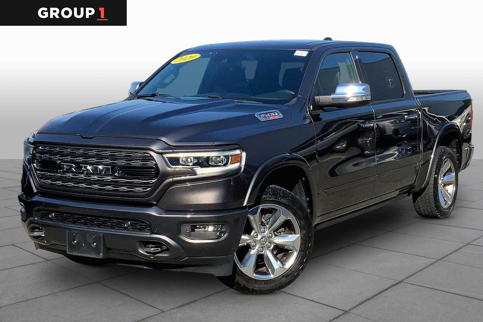 Gray (Granite Crystal Metallic Clearcoat) 2020 RAM 1500 Pickup Truck Four-Wheel Drive 8-Speed Automatic