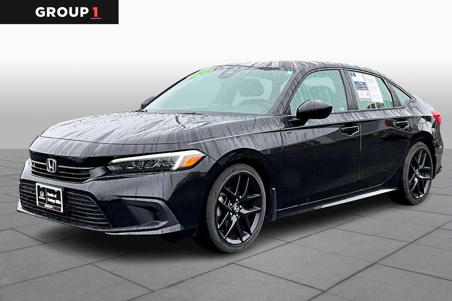 Crystal Black Pearl 2024 Honda Civic Sport FWD Sedan Front-Wheel Drive Continuously Variable Transmission