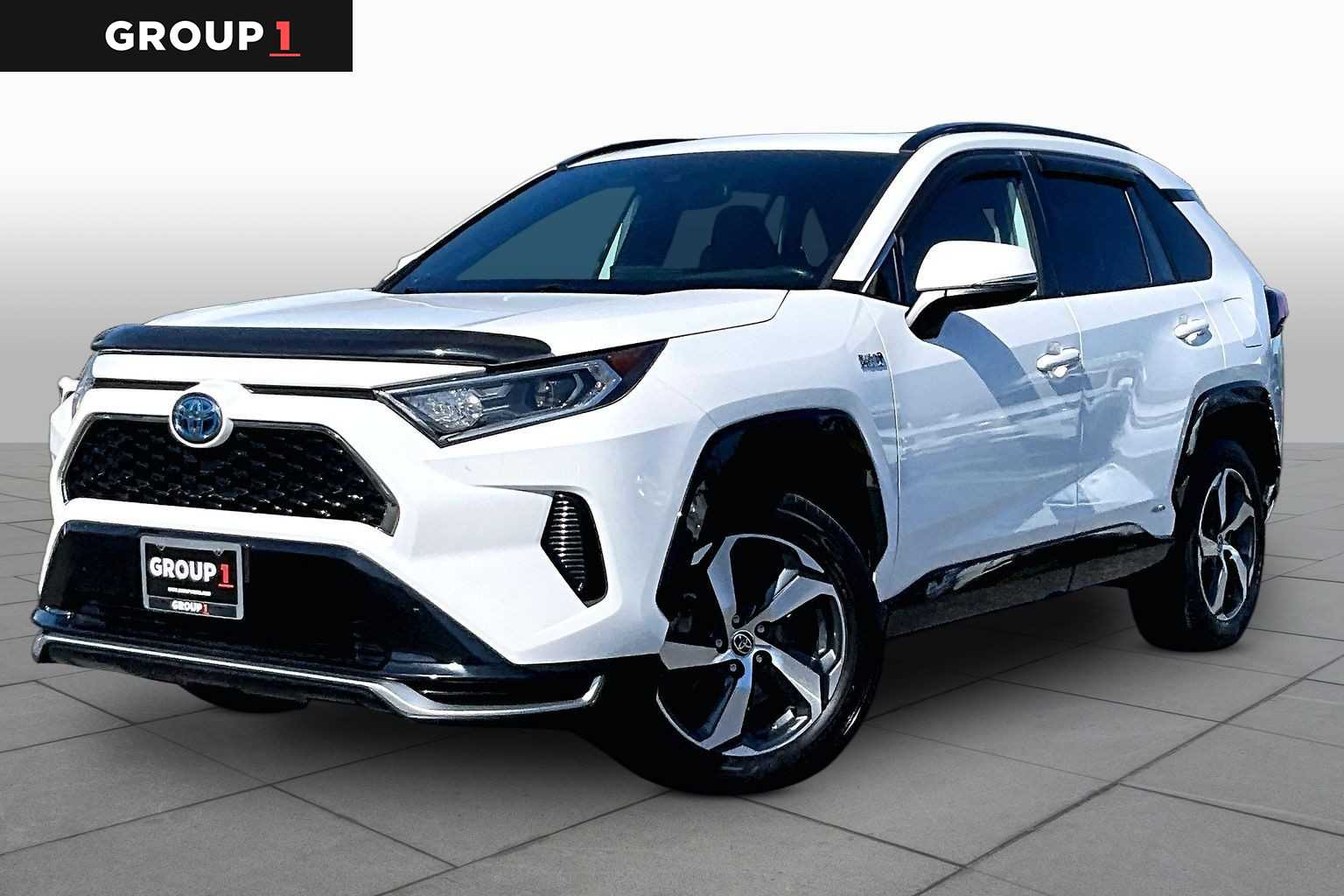 Super White 2021 Toyota RAV4 Prime SUV / Crossover All-Wheel Drive Continuously Variable Transmission