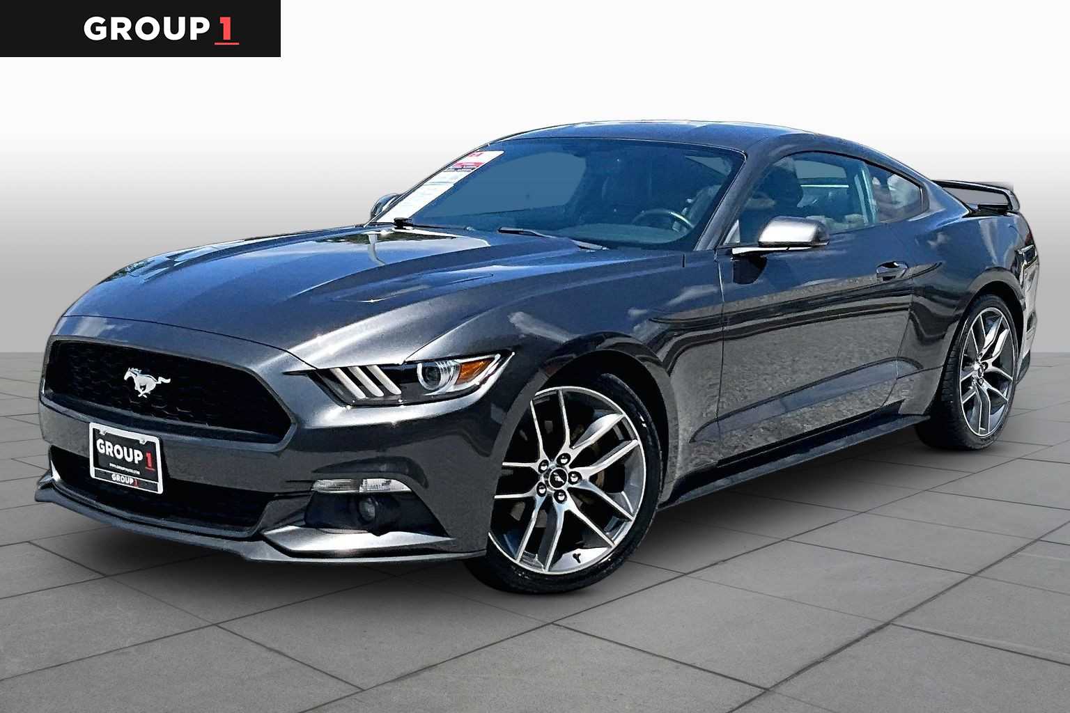 Gray (Magnetic Metallic) 2016 Ford Mustang Coupe Rear-Wheel Drive 6-Speed Automatic