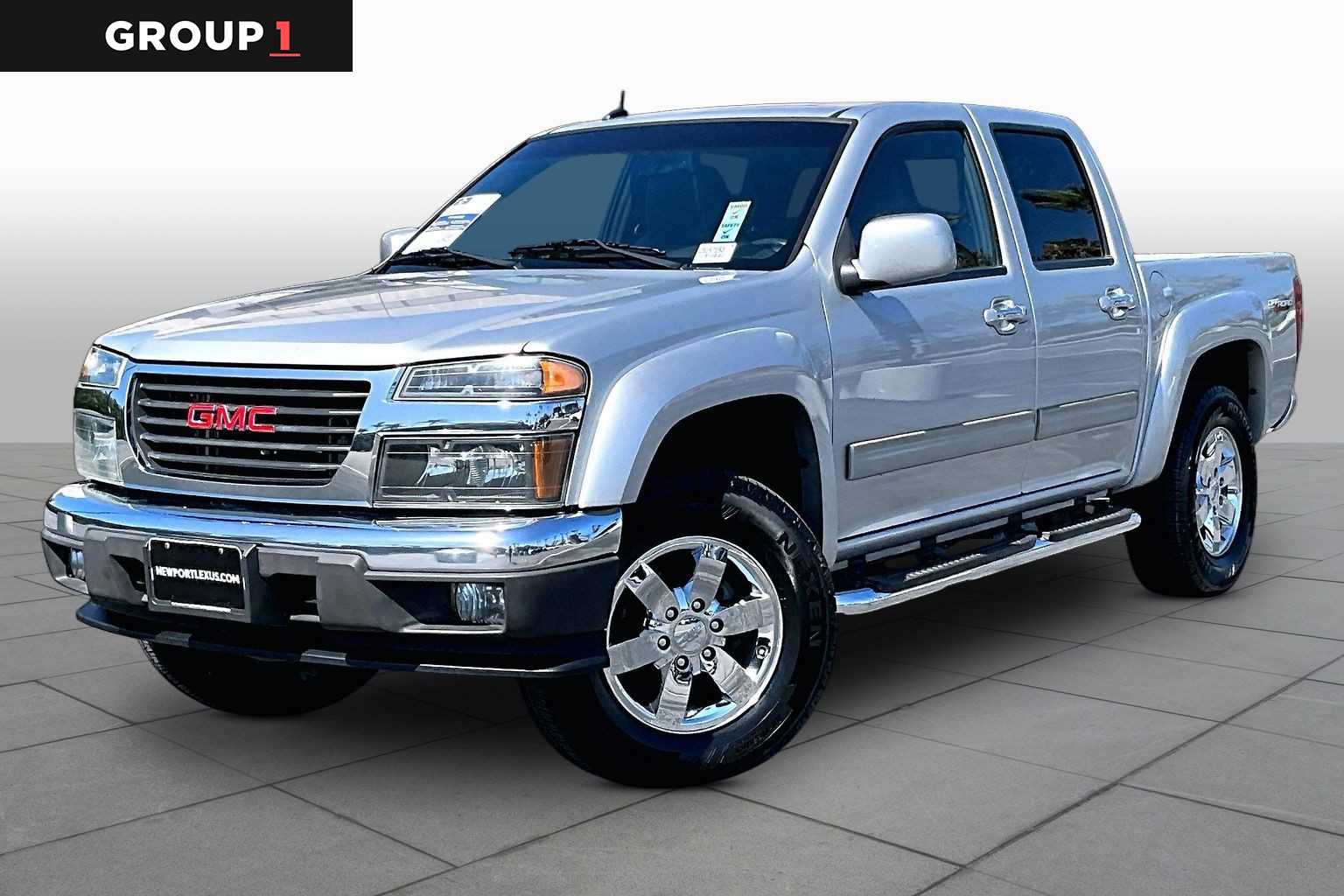 Pure Silver Metallic 2012 GMC Canyon SLE2 Crew Cab 4WD Pickup Truck Four-Wheel Drive 4-Speed Automatic